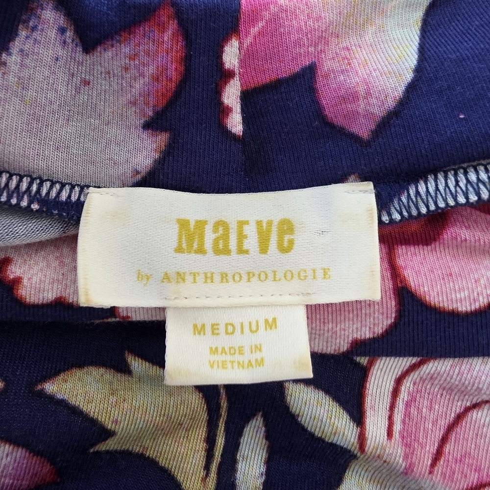 Anthropologie Maeve Cleary Floral Swing Dress Size Medium - Picture 5 of 11